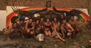 Yoga students after experiencing the Temescal