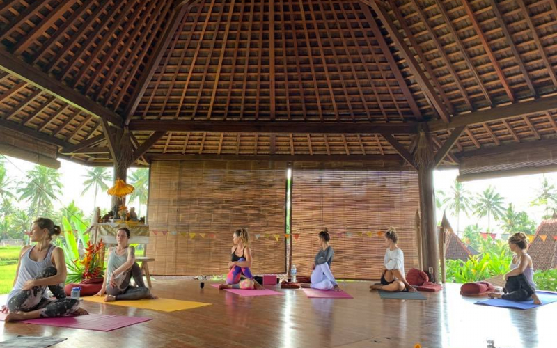 Bali YTT Group Yoga Practice Bali YTT Group Yoga Practice
